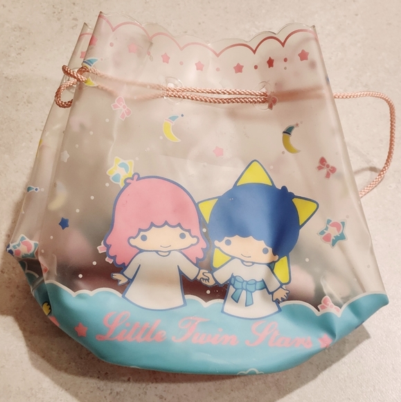 Vintage 1976 Sanrio Little Twin Stars Cinch Bag - Picture 10 of 10